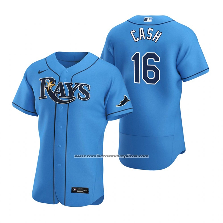 Camiseta Beisbol Hombre Tampa Bay Rays Kevin Cash Autentico Azul
